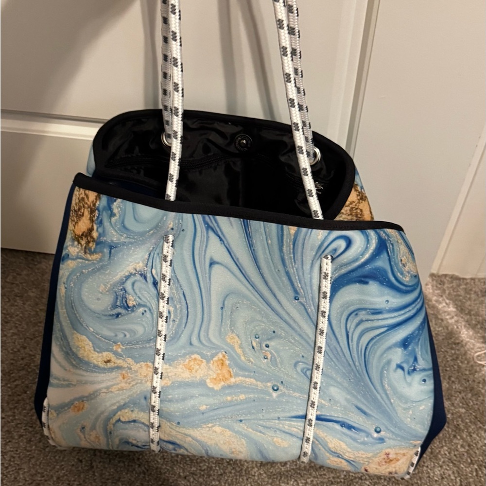 Blue Marble Neoprene Tote